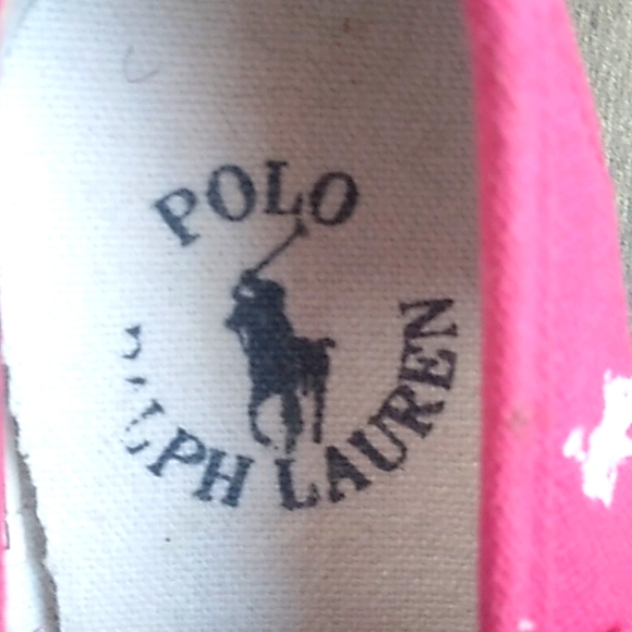 RALPH LAUREN POLO HOT PINK MARY JANE SNEAKERS WITH EASY VELCRO BUCKLE GIRLS 5T - Picture 5 of 9